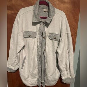 Peach Love California Gray and White Jacket